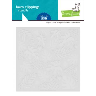 Lawn Fawn Stencils - Tropical Leaves Background